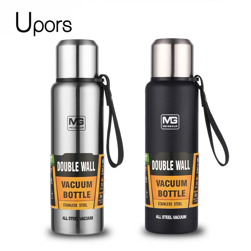 Edelstahl Thermosflasche UPORS – 500ml bis 1500ml, Vakuumisoliert