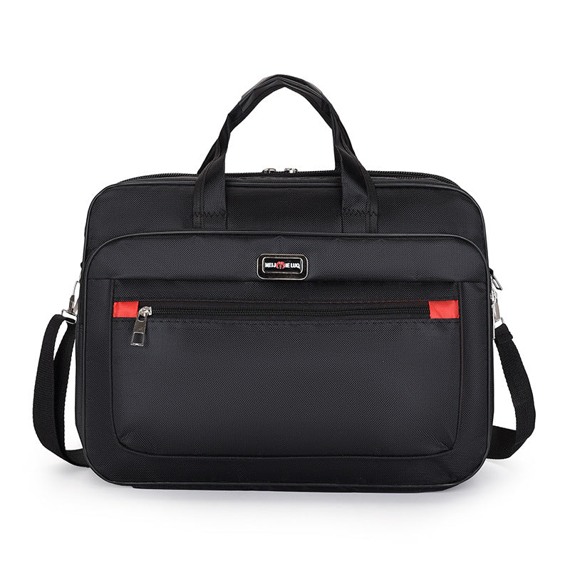 Manufacturer Wholesale Men's Large-Capacity Briefcase Business Trip Laptop Bag Portable Travel Bag Wear-Resistant Business Bag