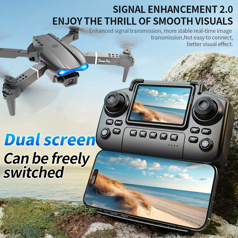 E99PRO MAX Drohne 2026 – Dual 8K Kamera, Faltbar, Wi-Fi & 2 Akkus