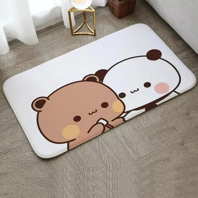 1Pc Bubu and Dudu Cute Cartoon Welcome Mat Entrance Doormat Balcony Bathroom Floor Mats Non-slip Rug Bedroom Carpet Home Decor