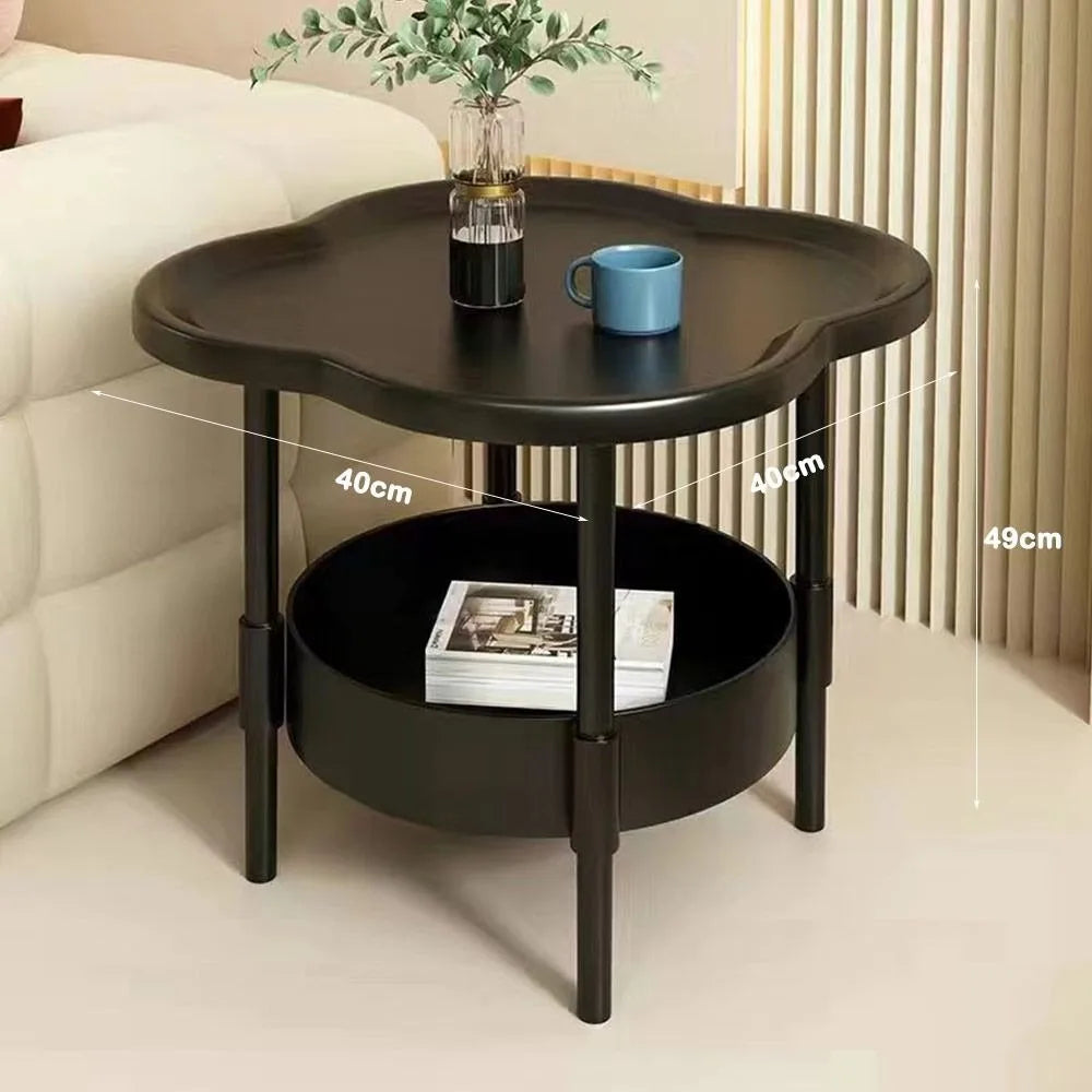 Modern 40*40CM Side Table Plastic Samll End Table Decorative With Storage Bedside Table for Living Room