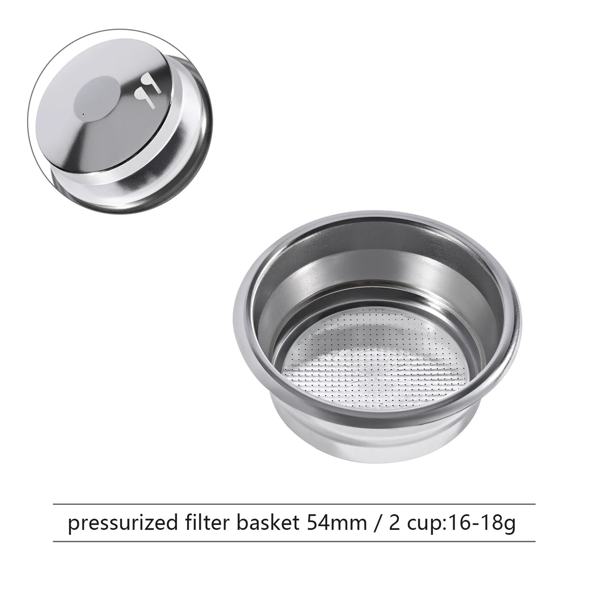 Kaffeefilterkorb 51/54/58mm – Einzel- & Doppelsieb für Portafilter Espressomaschinen