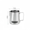 Coffee Milk Frother Jug Temperature Sensing Patch Stainless Steel Accurate Scale Volume Control Advanced Professional CoffeeTool