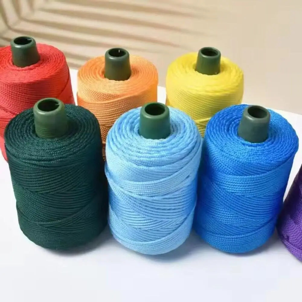 1pc Crocheting light weight Rope cool Hollow yarn to crochet Summer Sun Hat Hand Knitting thick threads bag hat Cushion