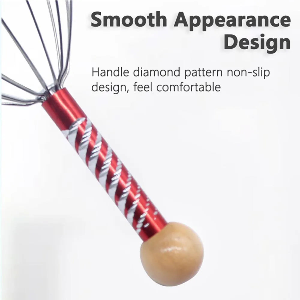1/2pcs Random Body Head Massage Device Relaxation Octopus Scalp Massager Instrument Scratcher Relieves Tension Health Care Tools