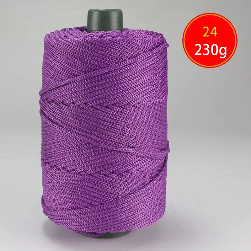 1pc Crocheting light weight Rope cool Hollow yarn to crochet Summer Sun Hat Hand Knitting thick threads bag hat Cushion