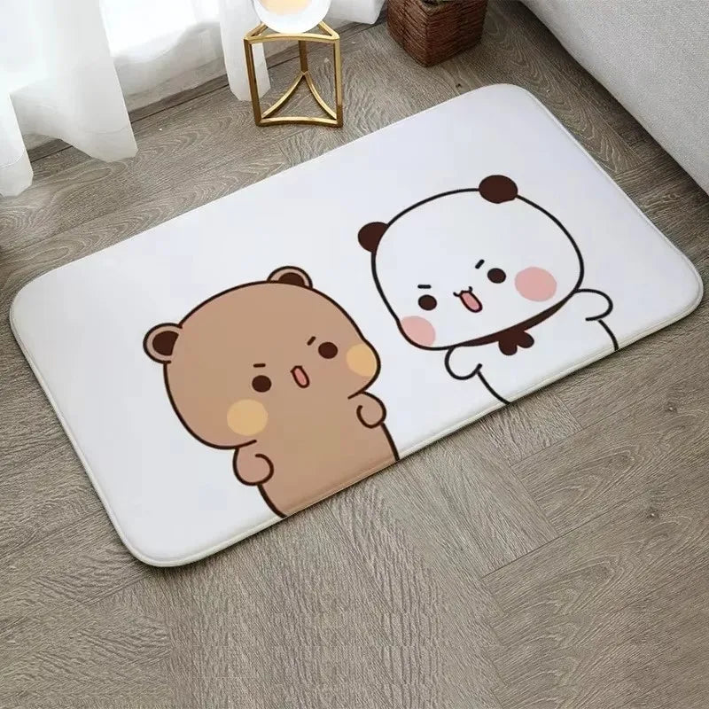 1Pc Bubu and Dudu Cute Cartoon Welcome Mat Entrance Doormat Balcony Bathroom Floor Mats Non-slip Rug Bedroom Carpet Home Decor