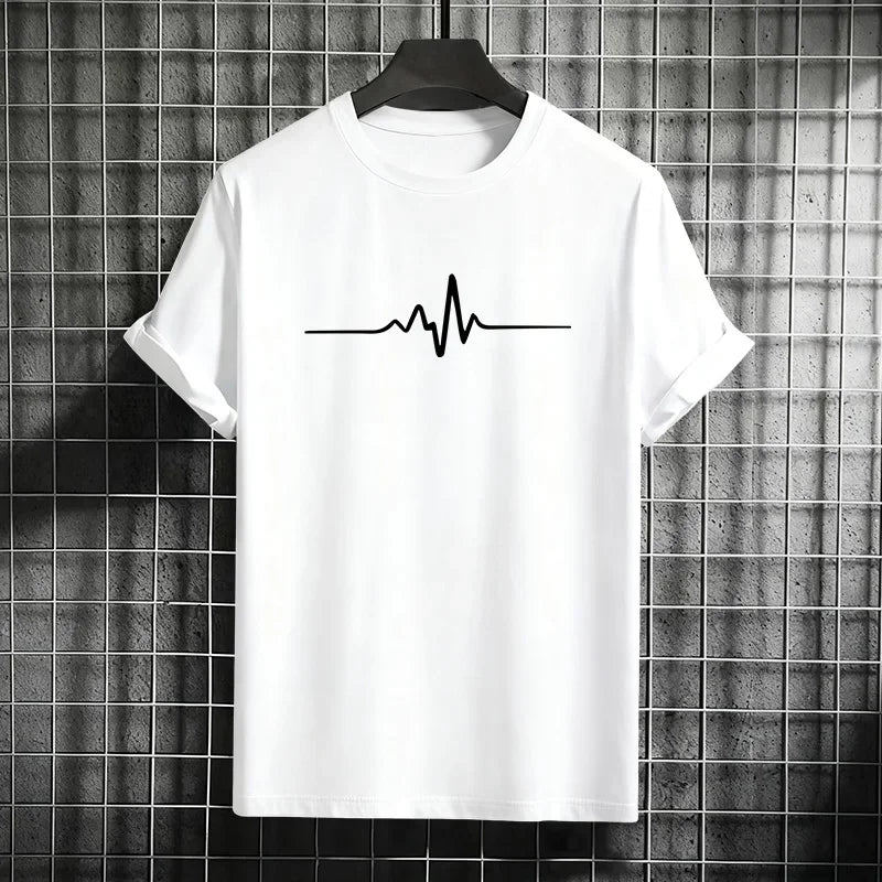 Jogging Ventilate Simple Men's Cotton Loose Short Sleeve Fashion Casual Hot Sales Summer Comfortable Daily Men T-shirts Outdoors
