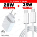 PD 20W Fast Charger For iPhone 16 15 11 12 13 14 Pro Max Plus Fast Charging Cable For Apple iPhone Charger Plug Phone Accessory