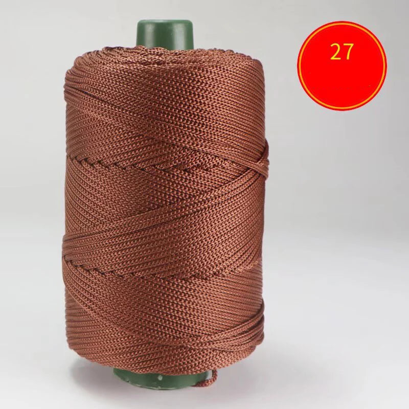 1pc Crocheting light weight Rope cool Hollow yarn to crochet Summer Sun Hat Hand Knitting thick threads bag hat Cushion