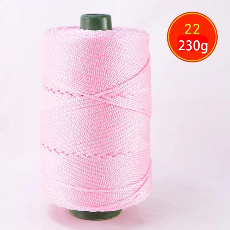 1pc Crocheting light weight Rope cool Hollow yarn to crochet Summer Sun Hat Hand Knitting thick threads bag hat Cushion