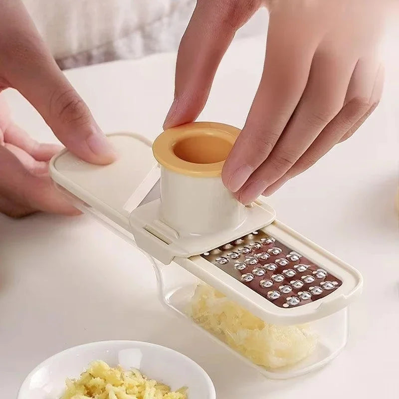 Vegetable Cutter Multifunctional Kitchen Tool, 3-in-1 Food Chopper for Tomato Carrot Cheese Onion, Handheld Slicer Dicer Grater