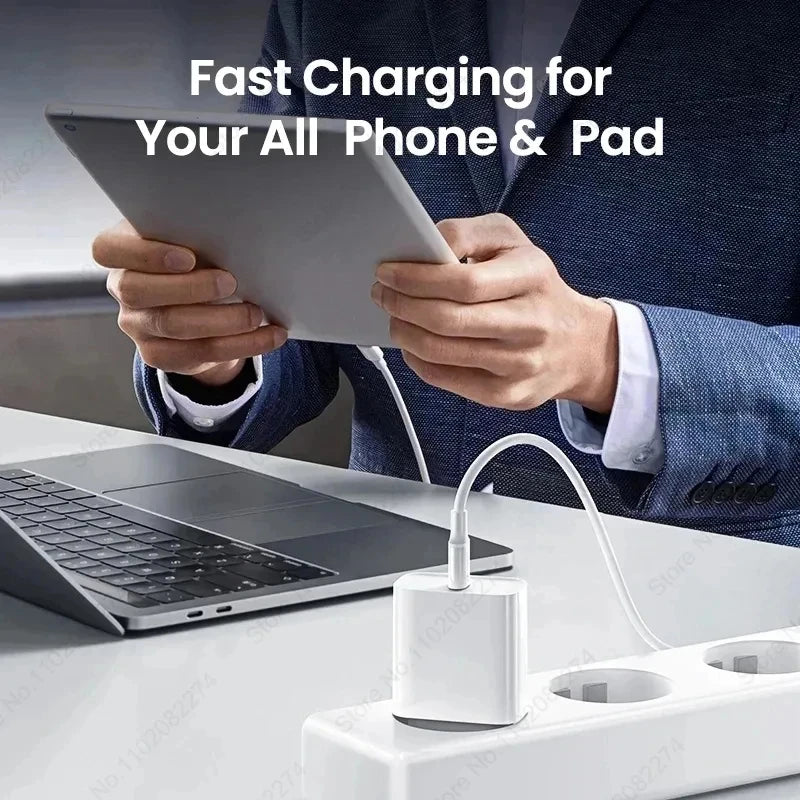 PD 20W Fast Charger For iPhone 16 15 11 12 13 14 Pro Max Plus Fast Charging Cable For Apple iPhone Charger Plug Phone Accessory