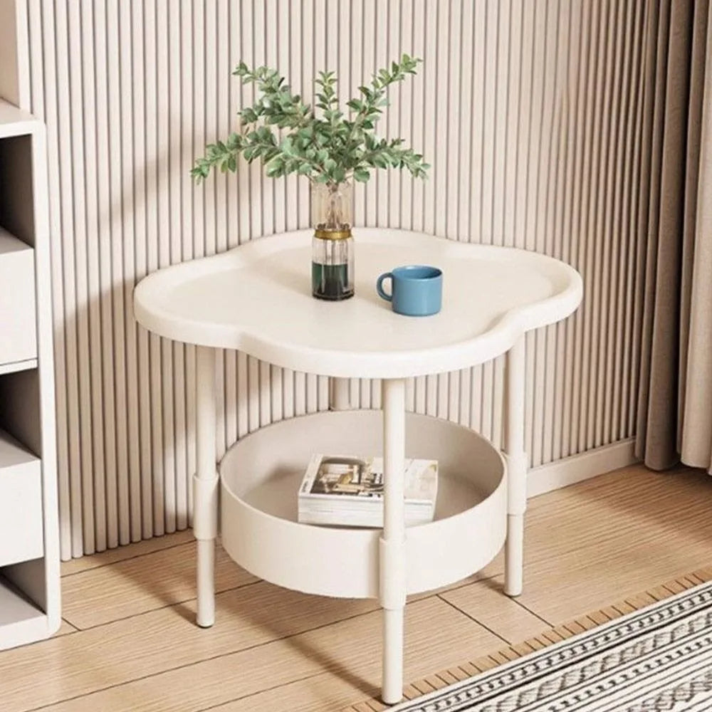 Modern 40*40CM Side Table Plastic Samll End Table Decorative With Storage Bedside Table for Living Room