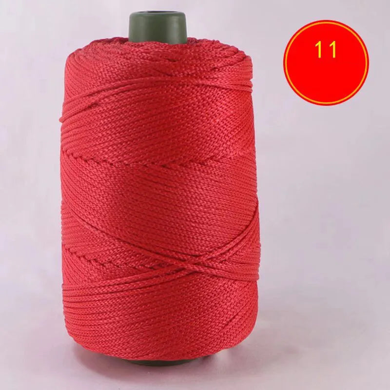 1pc Crocheting light weight Rope cool Hollow yarn to crochet Summer Sun Hat Hand Knitting thick threads bag hat Cushion