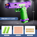 Toy Gun with Automatic Reloading Rebound Shell Ejecting Soft Foam Blaster for Shooting Games Education Model Toys for Kids Boys