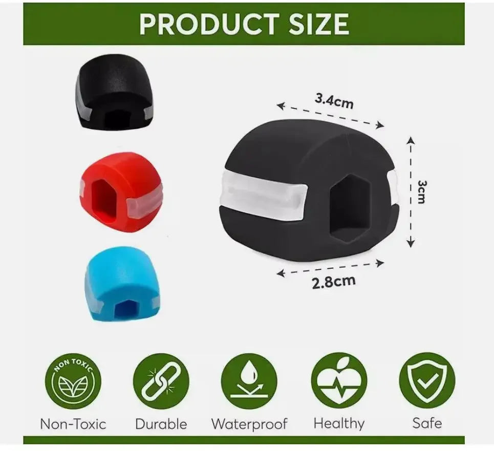 Kiefer Trainer 3er Set – Kauball für Kiefermuskel & Jawline Training