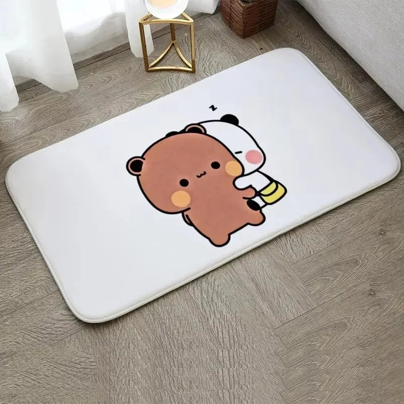 1Pc Bubu and Dudu Cute Cartoon Welcome Mat Entrance Doormat Balcony Bathroom Floor Mats Non-slip Rug Bedroom Carpet Home Decor