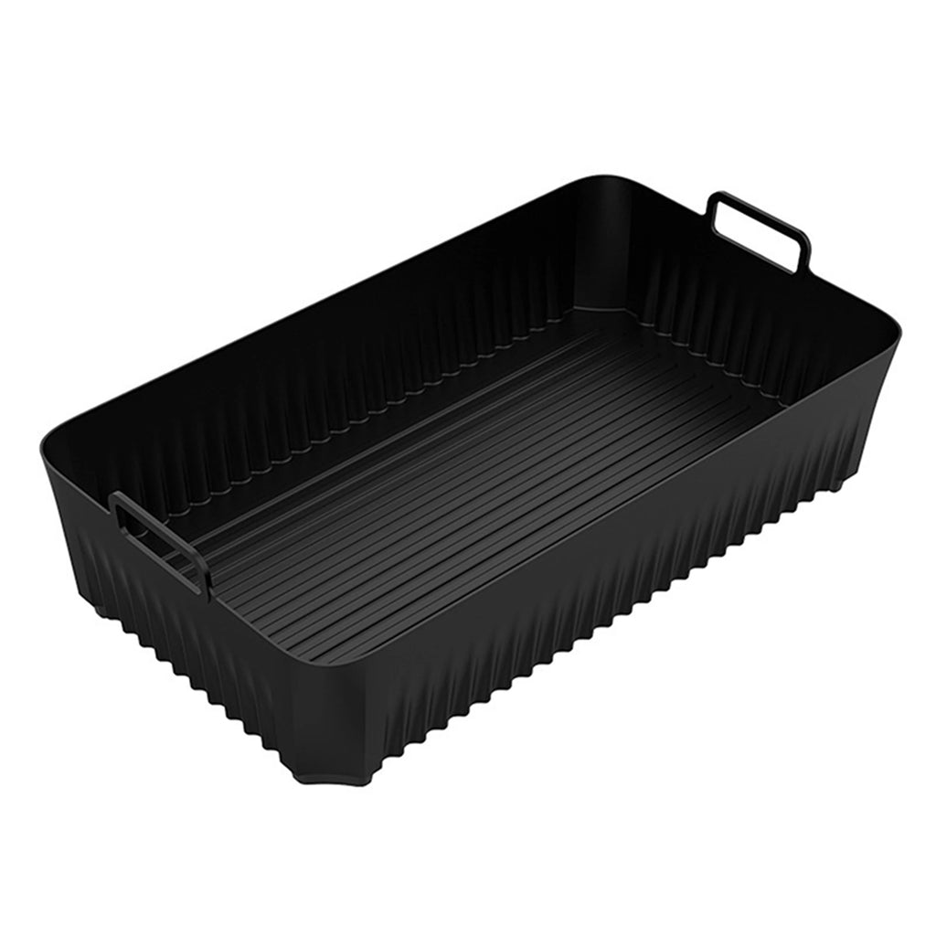 Air Fryer Tray Silicone Mold for Ninja Air Fryer Liner Basket Reusable Oven Baking Tray Non-Stick Silicone Air Fryer Liner