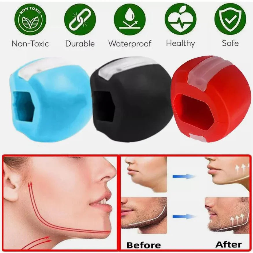 Kiefer Trainer 3er Set – Kauball für Kiefermuskel & Jawline Training