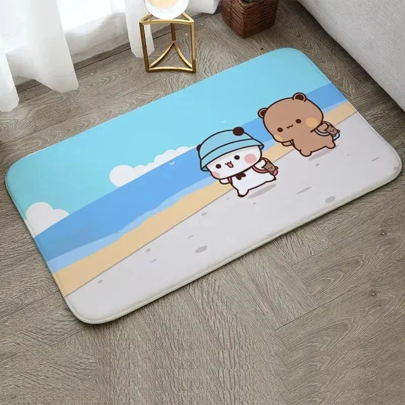 1Pc Bubu and Dudu Cute Cartoon Welcome Mat Entrance Doormat Balcony Bathroom Floor Mats Non-slip Rug Bedroom Carpet Home Decor
