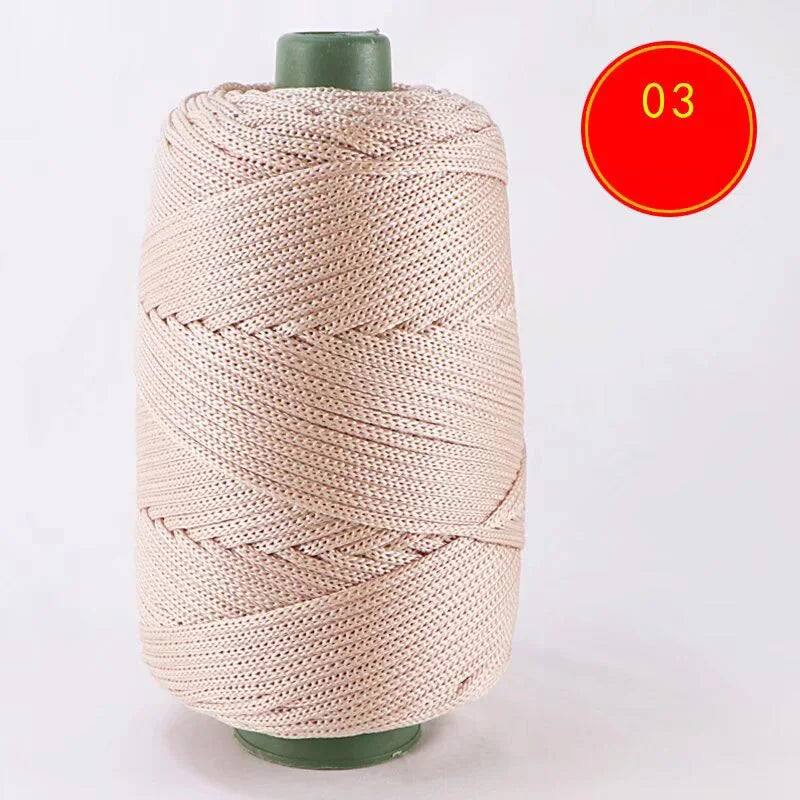 1pc Crocheting light weight Rope cool Hollow yarn to crochet Summer Sun Hat Hand Knitting thick threads bag hat Cushion