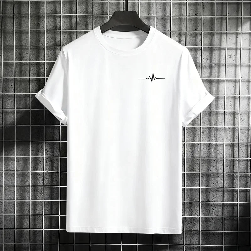 Jogging Ventilate Simple Men's Cotton Loose Short Sleeve Fashion Casual Hot Sales Summer Comfortable Daily Men T-shirts Outdoors