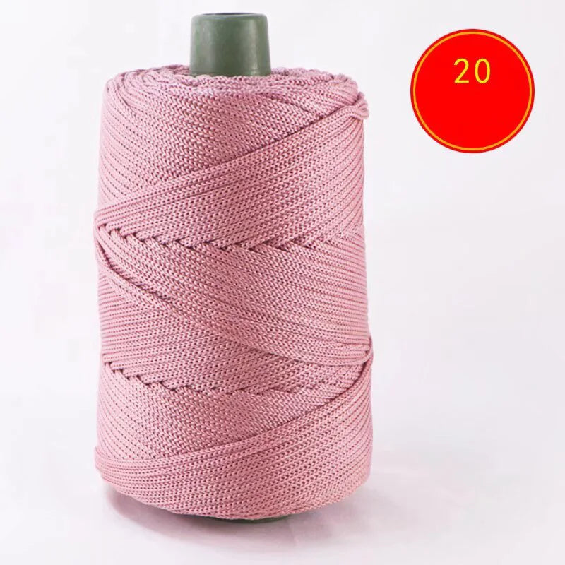 1pc Crocheting light weight Rope cool Hollow yarn to crochet Summer Sun Hat Hand Knitting thick threads bag hat Cushion