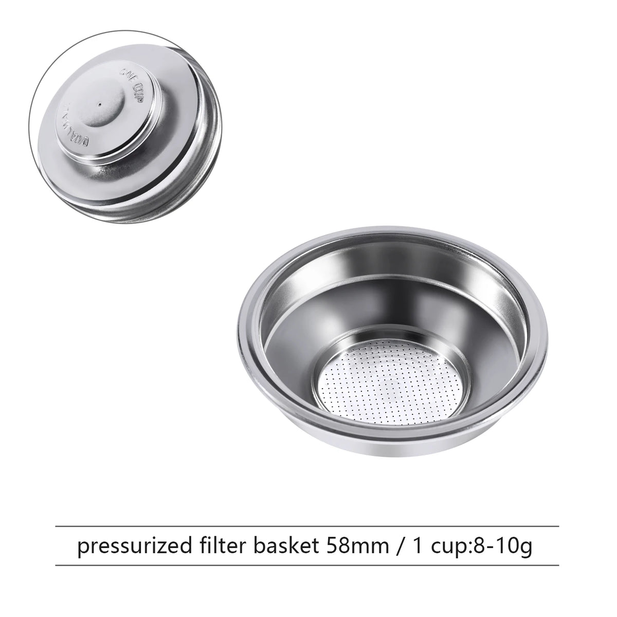 Kaffeefilterkorb 51/54/58mm – Einzel- & Doppelsieb für Portafilter Espressomaschinen