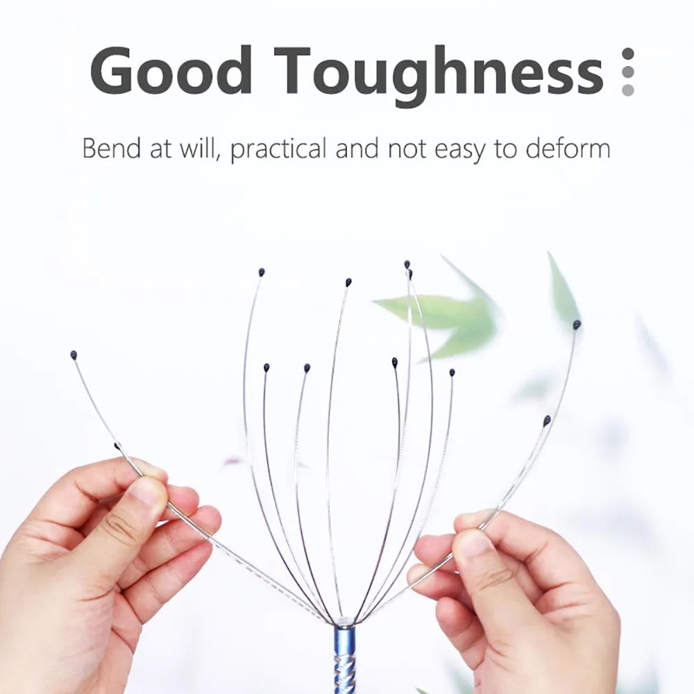 1/2pcs Random Body Head Massage Device Relaxation Octopus Scalp Massager Instrument Scratcher Relieves Tension Health Care Tools