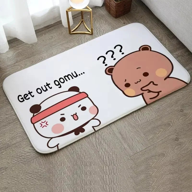 1Pc Bubu and Dudu Cute Cartoon Welcome Mat Entrance Doormat Balcony Bathroom Floor Mats Non-slip Rug Bedroom Carpet Home Decor