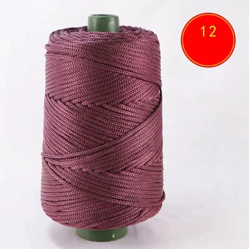 1pc Crocheting light weight Rope cool Hollow yarn to crochet Summer Sun Hat Hand Knitting thick threads bag hat Cushion