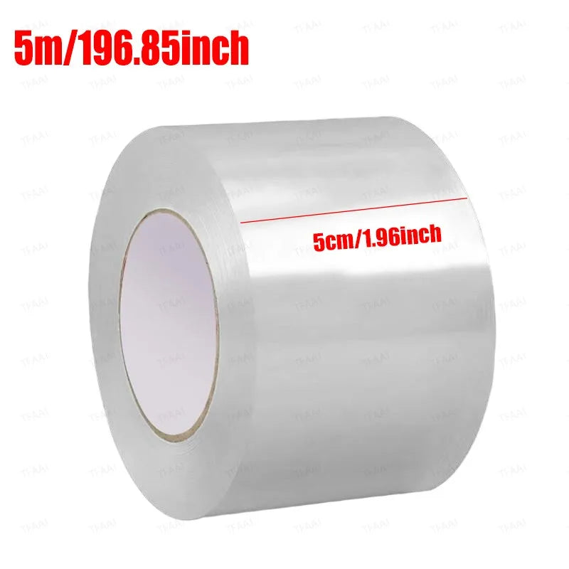 1 Roll 5M/10M Transparent Window Weather Sealing Tape Draft Isolation Seal Film Tape Door Draft Stopper Adhesive Strip