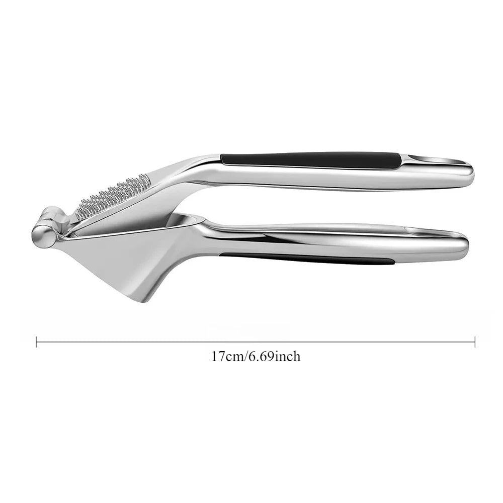 Hand Press Garlic Crusher Easy To Squeeze and Clean Soft and Easy To Squeeze Handle Zinc Alloy Garlic Chopper and Crusher