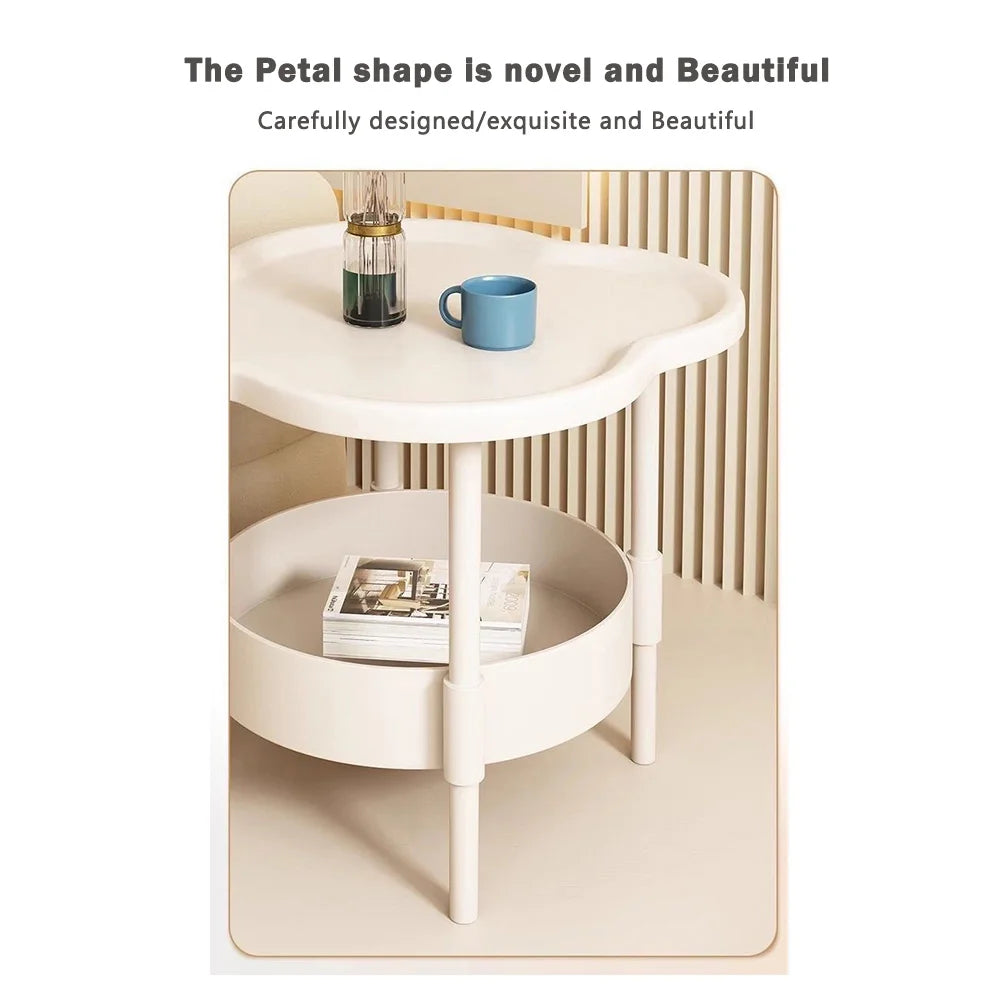 Modern 40*40CM Side Table Plastic Samll End Table Decorative With Storage Bedside Table for Living Room