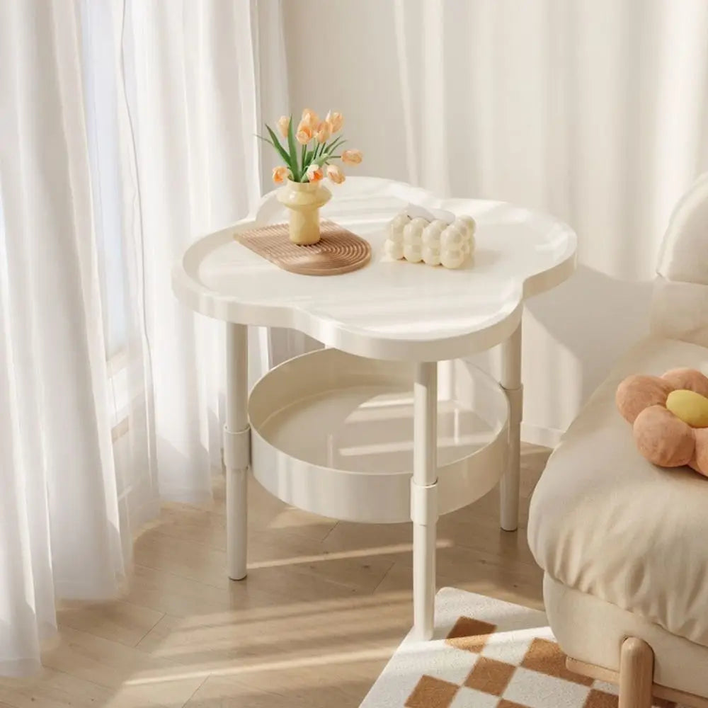 Modern 40*40CM Side Table Plastic Samll End Table Decorative With Storage Bedside Table for Living Room