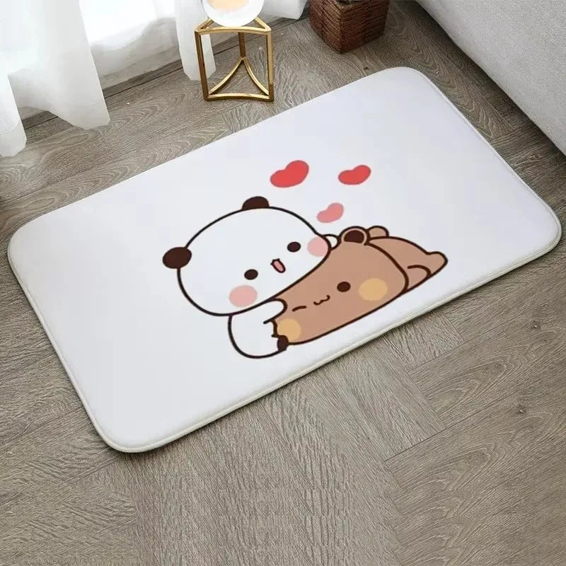 1Pc Bubu and Dudu Cute Cartoon Welcome Mat Entrance Doormat Balcony Bathroom Floor Mats Non-slip Rug Bedroom Carpet Home Decor