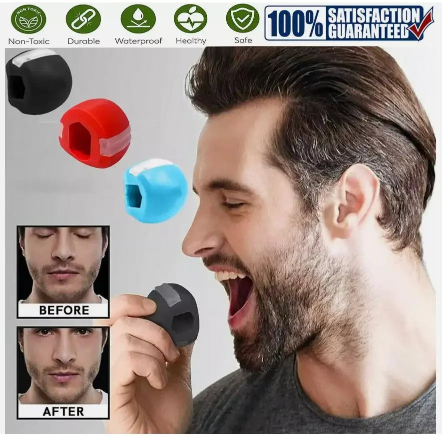 Kiefer Trainer 3er Set – Kauball für Kiefermuskel & Jawline Training