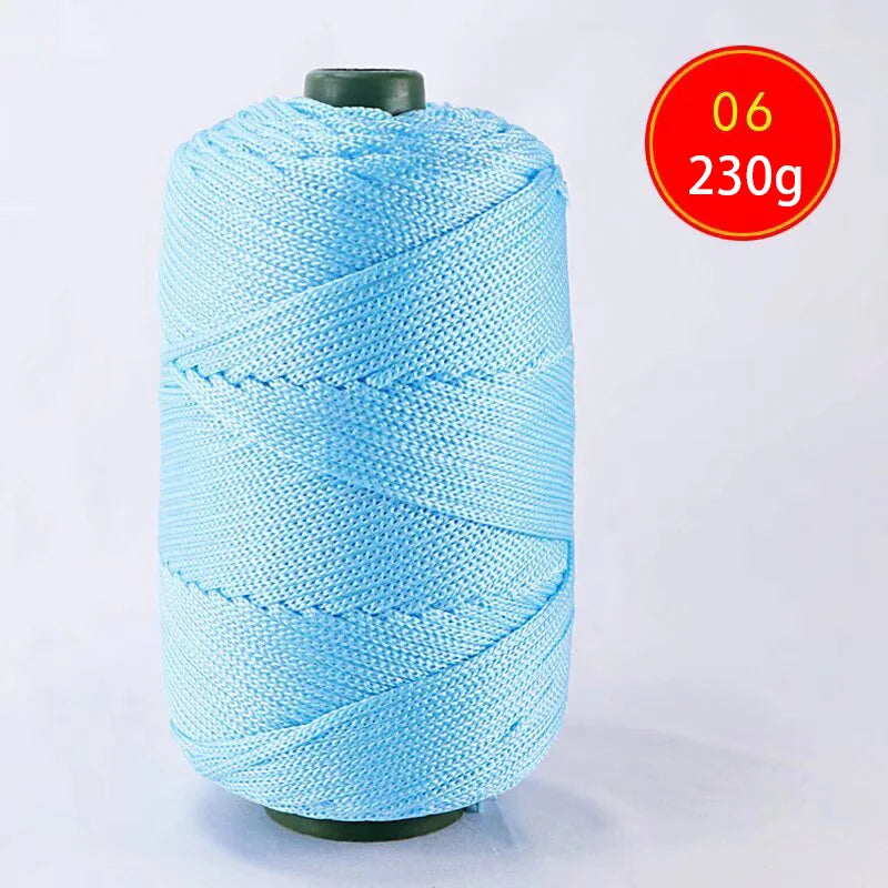 1pc Crocheting light weight Rope cool Hollow yarn to crochet Summer Sun Hat Hand Knitting thick threads bag hat Cushion