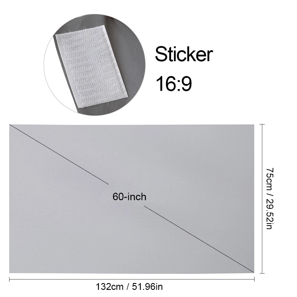 Tragbare Beamerleinwand – Anti-Licht, 60–120 Zoll für Heim & Büro