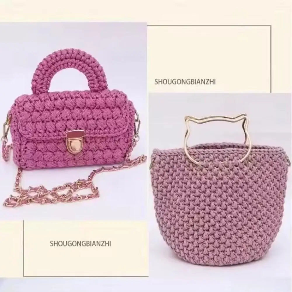 1pc Crocheting light weight Rope cool Hollow yarn to crochet Summer Sun Hat Hand Knitting thick threads bag hat Cushion