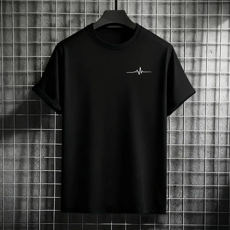 Jogging Ventilate Simple Men's Cotton Loose Short Sleeve Fashion Casual Hot Sales Summer Comfortable Daily Men T-shirts Outdoors