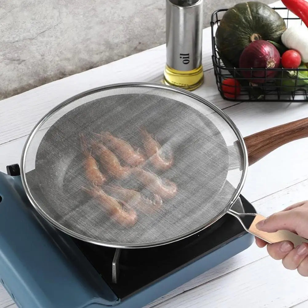 Anti Splatter Guard Oil Net Splash Cover Pan Pot Frying Oil Cooking Cover Kitchen Tools Grease Splatter Screen Guards Mesh