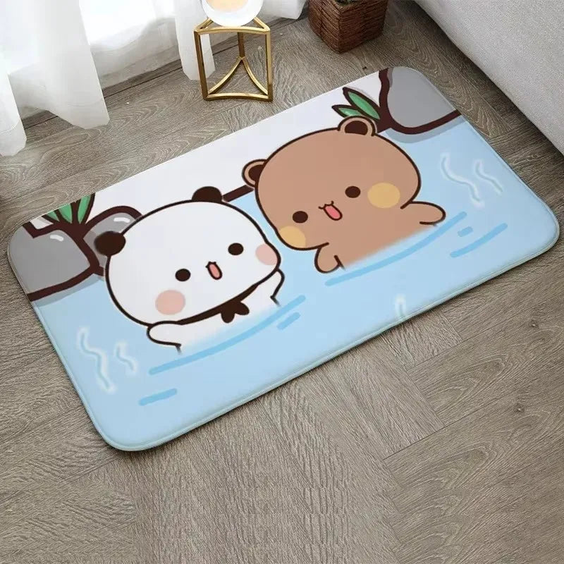 1Pc Bubu and Dudu Cute Cartoon Welcome Mat Entrance Doormat Balcony Bathroom Floor Mats Non-slip Rug Bedroom Carpet Home Decor