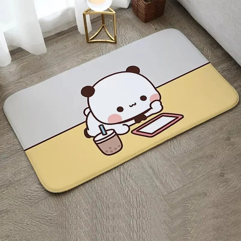 1Pc Bubu and Dudu Cute Cartoon Welcome Mat Entrance Doormat Balcony Bathroom Floor Mats Non-slip Rug Bedroom Carpet Home Decor