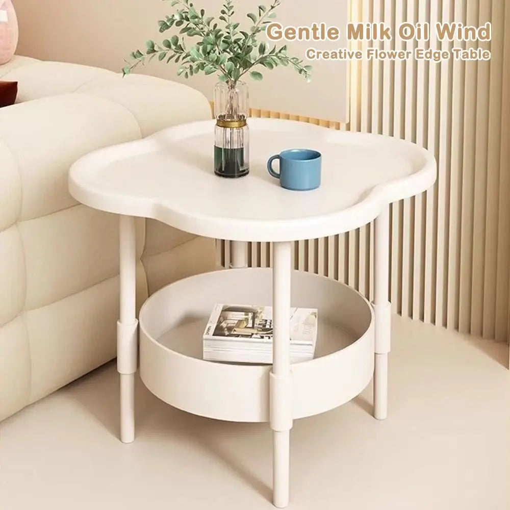 Modern 40*40CM Side Table Plastic Samll End Table Decorative With Storage Bedside Table for Living Room