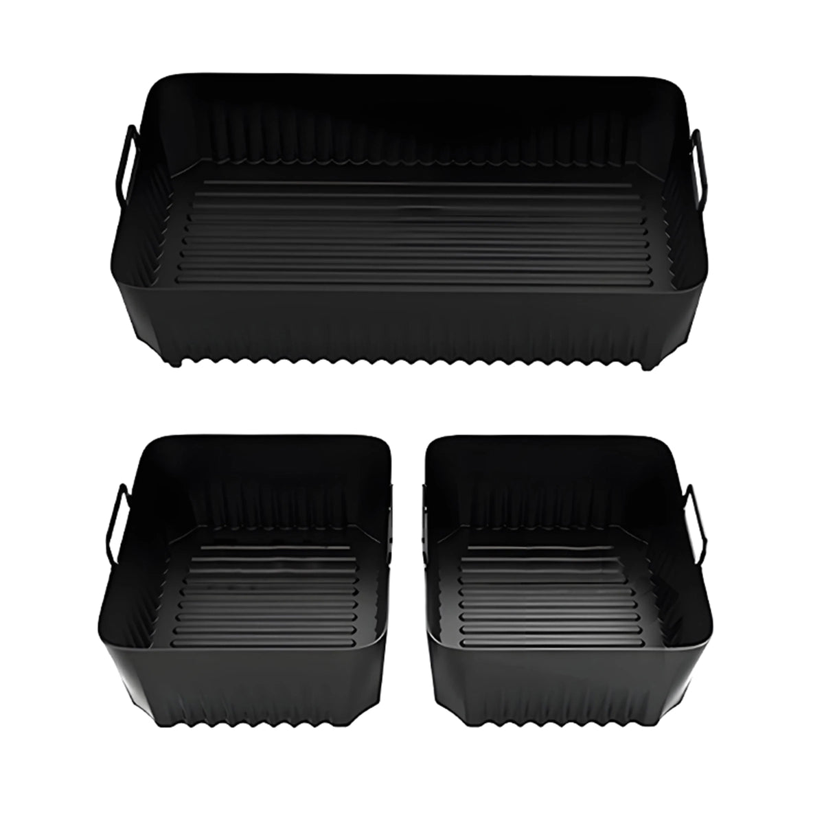 Air Fryer Tray Silicone Mold for Ninja Air Fryer Liner Basket Reusable Oven Baking Tray Non-Stick Silicone Air Fryer Liner