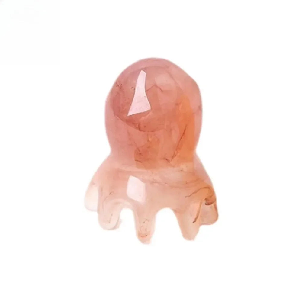 Cute Resin Octopus Comb - Scraping Scalp Massager Hair Care Tool for Meridian Scraping Acupuncture SPA Gua Sha Health Massage