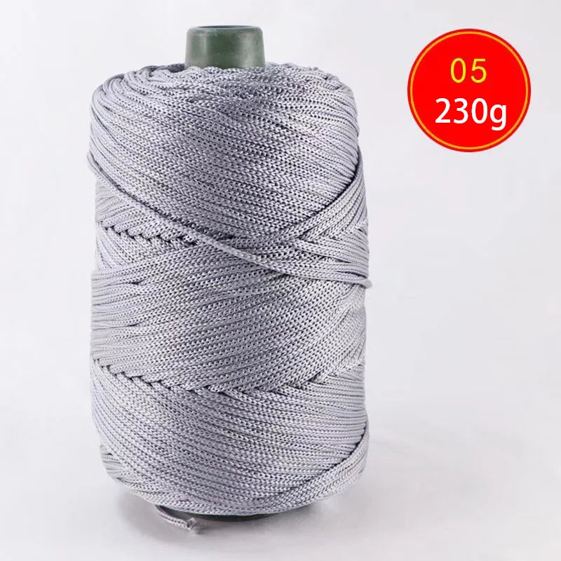 1pc Crocheting light weight Rope cool Hollow yarn to crochet Summer Sun Hat Hand Knitting thick threads bag hat Cushion